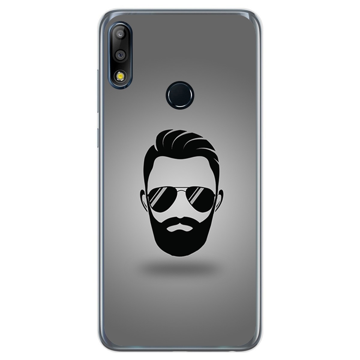 Funda Gel Tpu para Asus Zenfone Max (M2) diseño Barba Dibujos