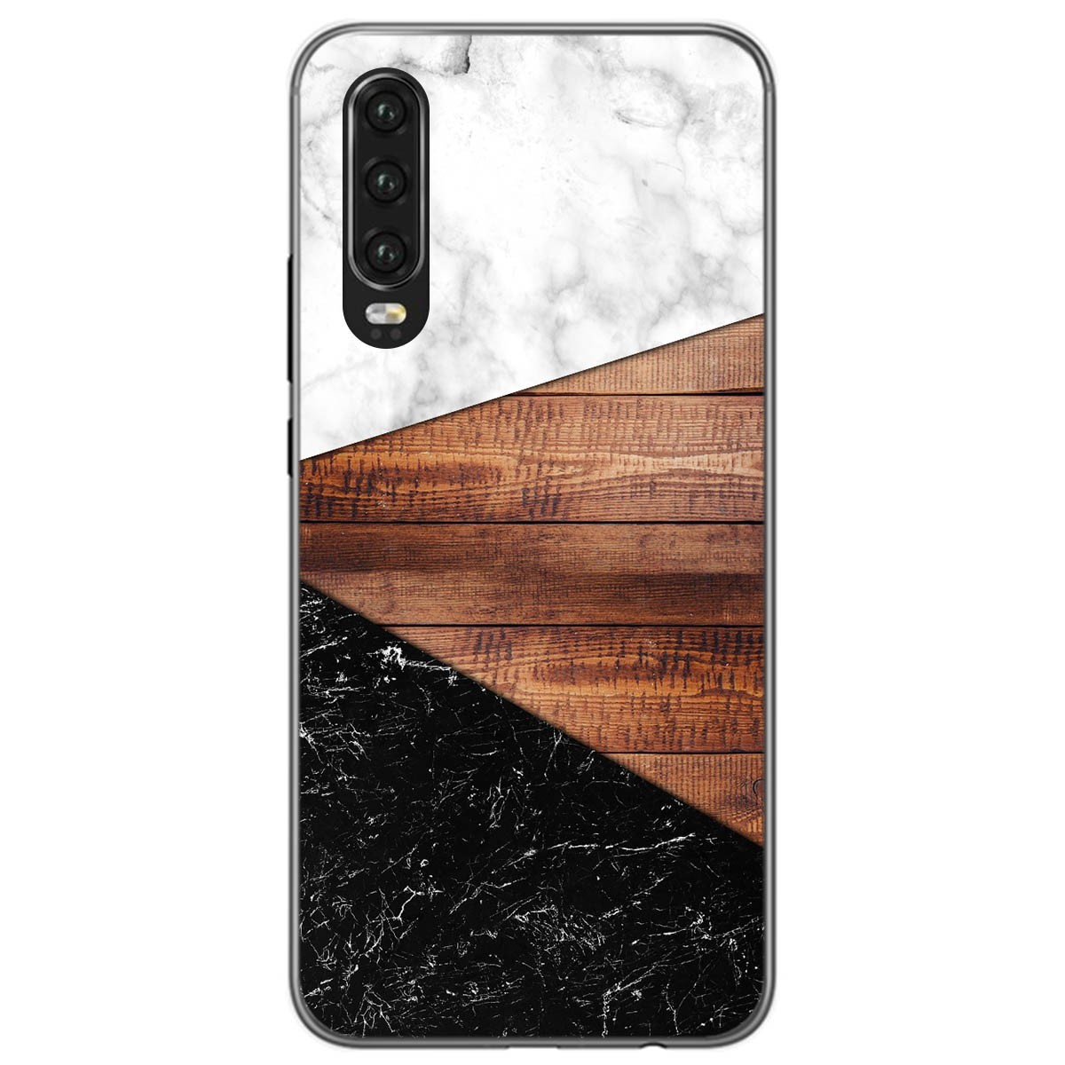 Funda Gel Tpu para Huawei P30 diseño Mármol 11 Dibujos