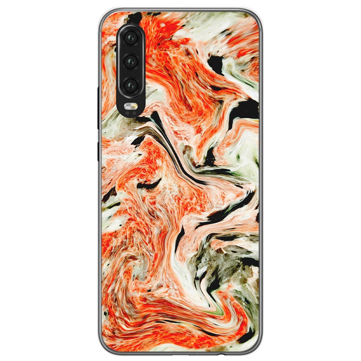 Funda Gel Tpu para Huawei P30 diseño Mármol 12 Dibujos