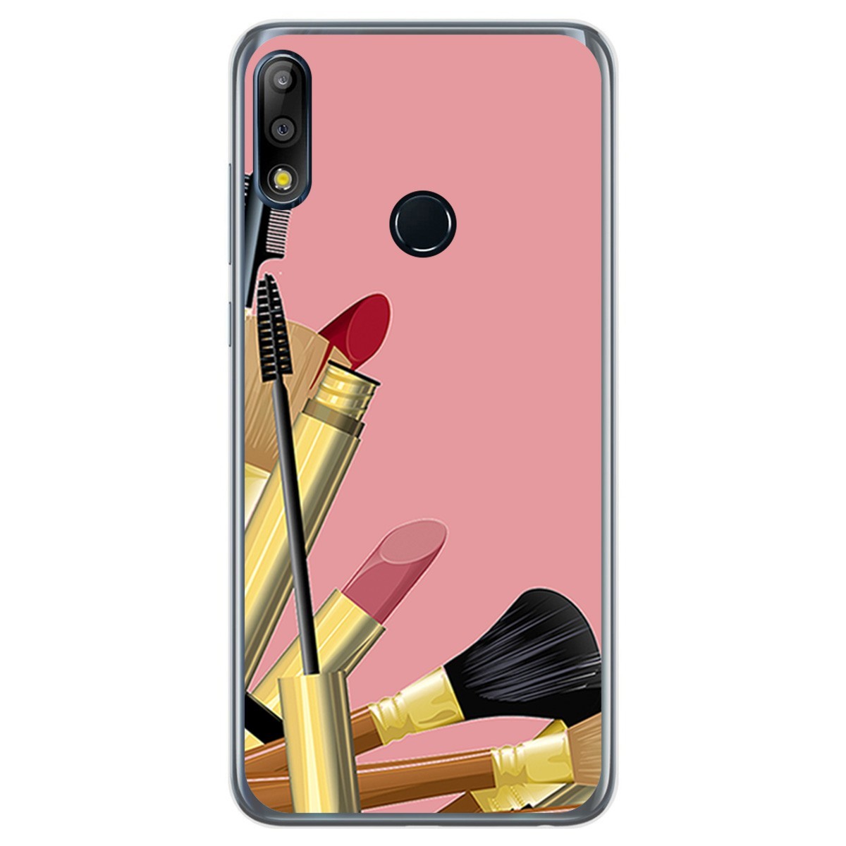 Funda Gel Tpu para Asus Zenfone Max (M2) diseño Brochas Dibujos