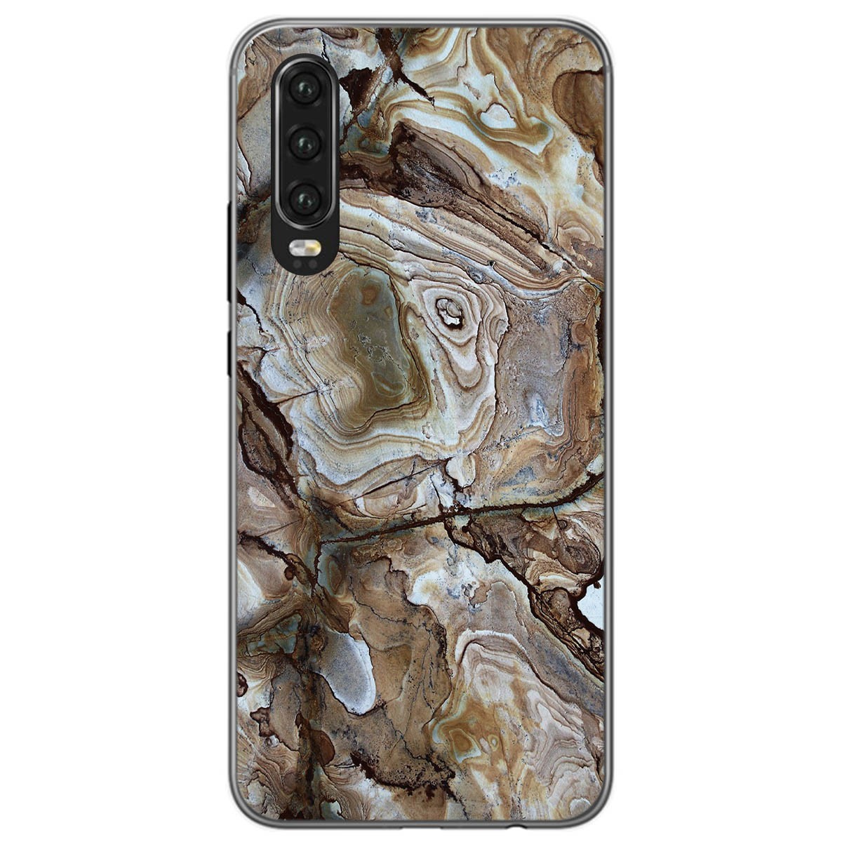 Funda Gel Tpu para Huawei P30 diseño Mármol 14 Dibujos