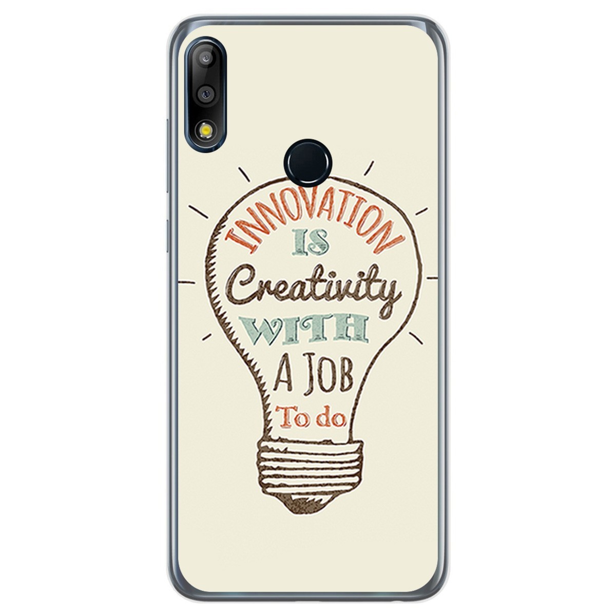 Funda Gel Tpu para Asus Zenfone Max (M2) diseño Creativity Dibujos