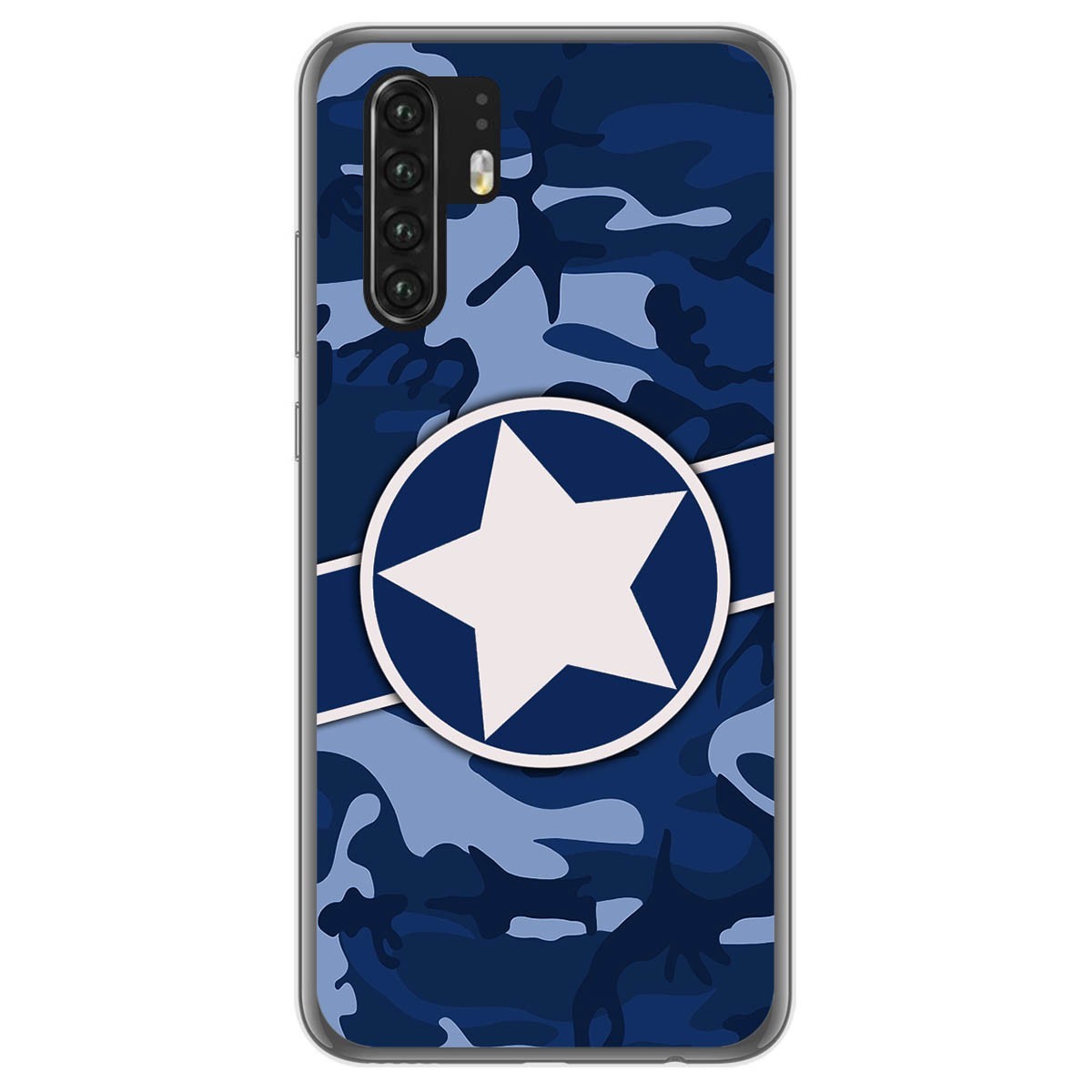Funda Gel Tpu para Huawei P30 Pro diseño Camuflaje 03 Dibujos