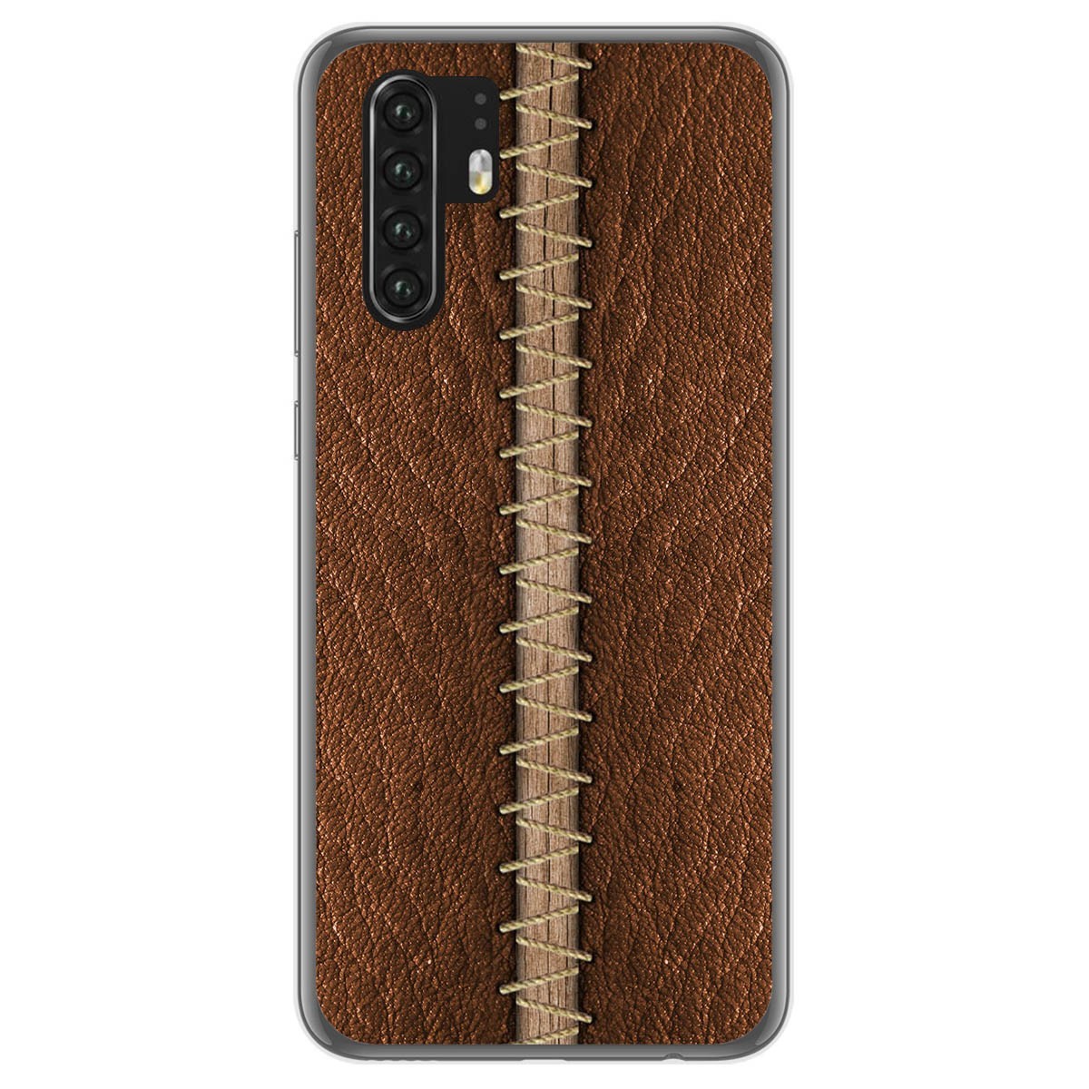 Funda Gel Tpu para Huawei P30 Pro diseño Cuero 01 Dibujos