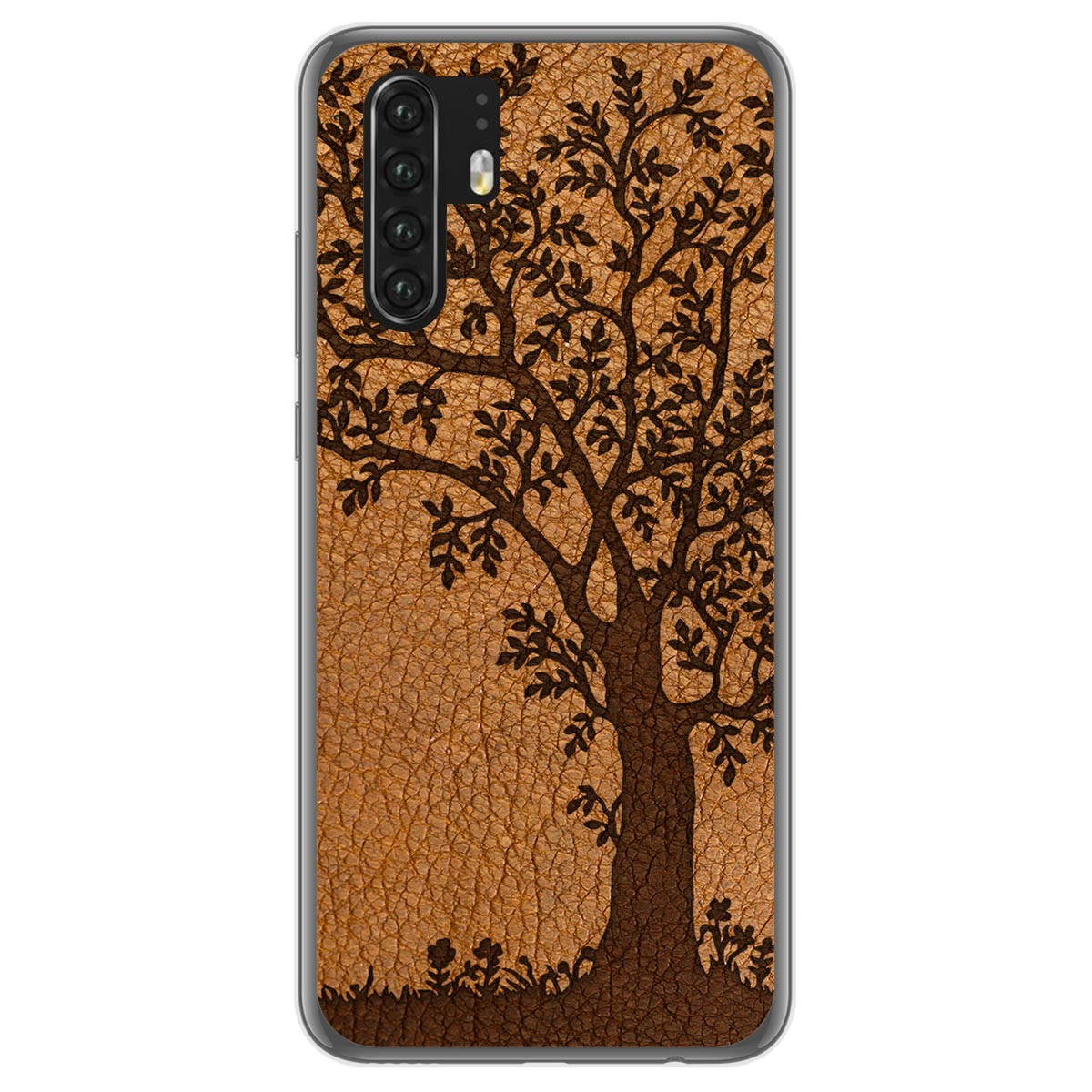 Funda Gel Tpu para Huawei P30 Pro diseño Cuero 03 Dibujos