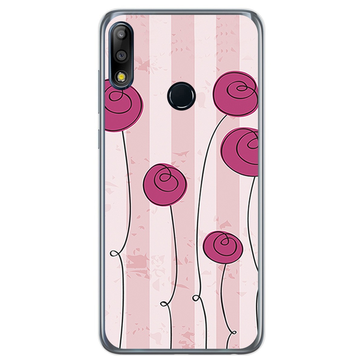 Funda Gel Tpu para Asus Zenfone Max (M2) diseño Flores Vintage Dibujos