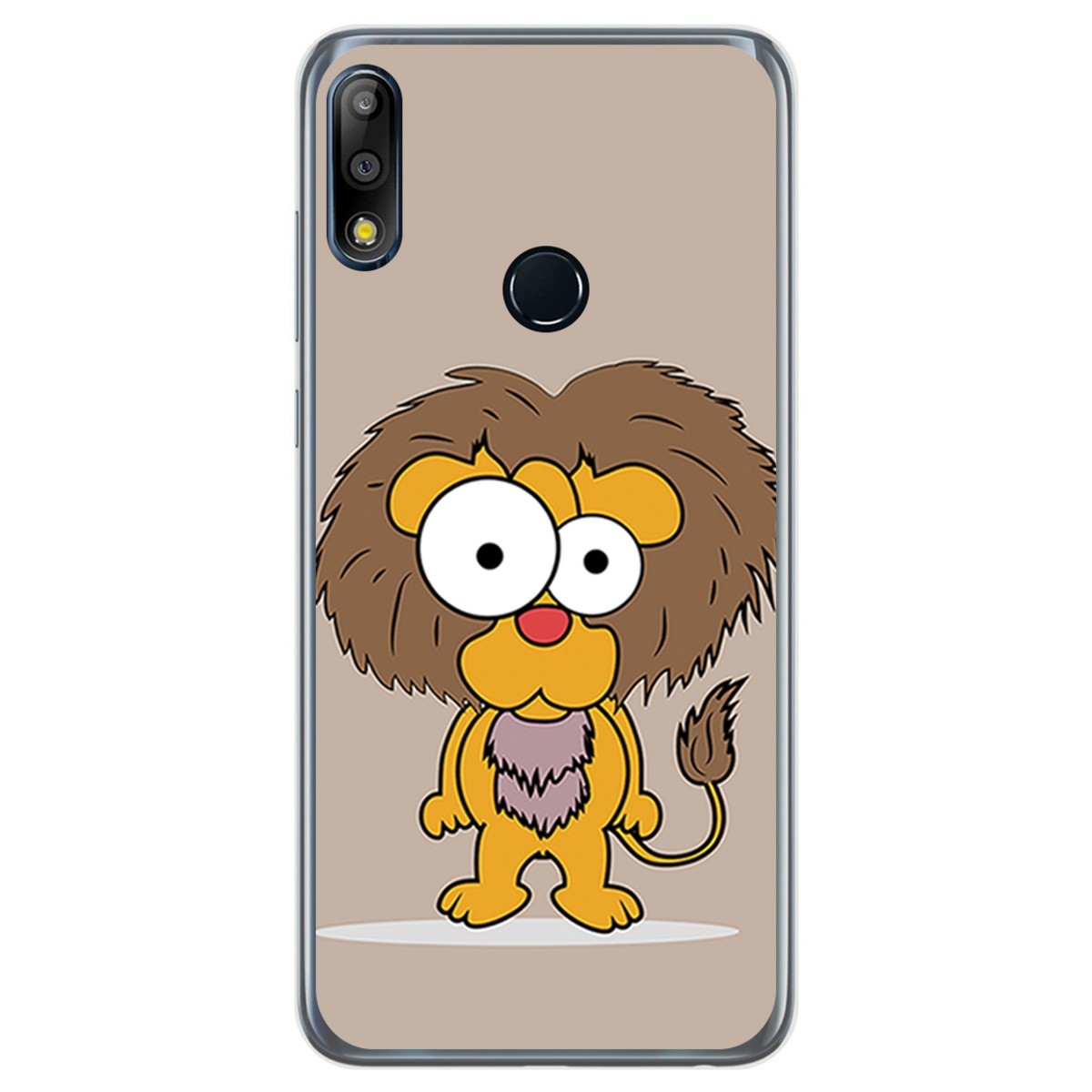 Funda Gel Tpu para Asus Zenfone Max (M2) diseño Leon Dibujos