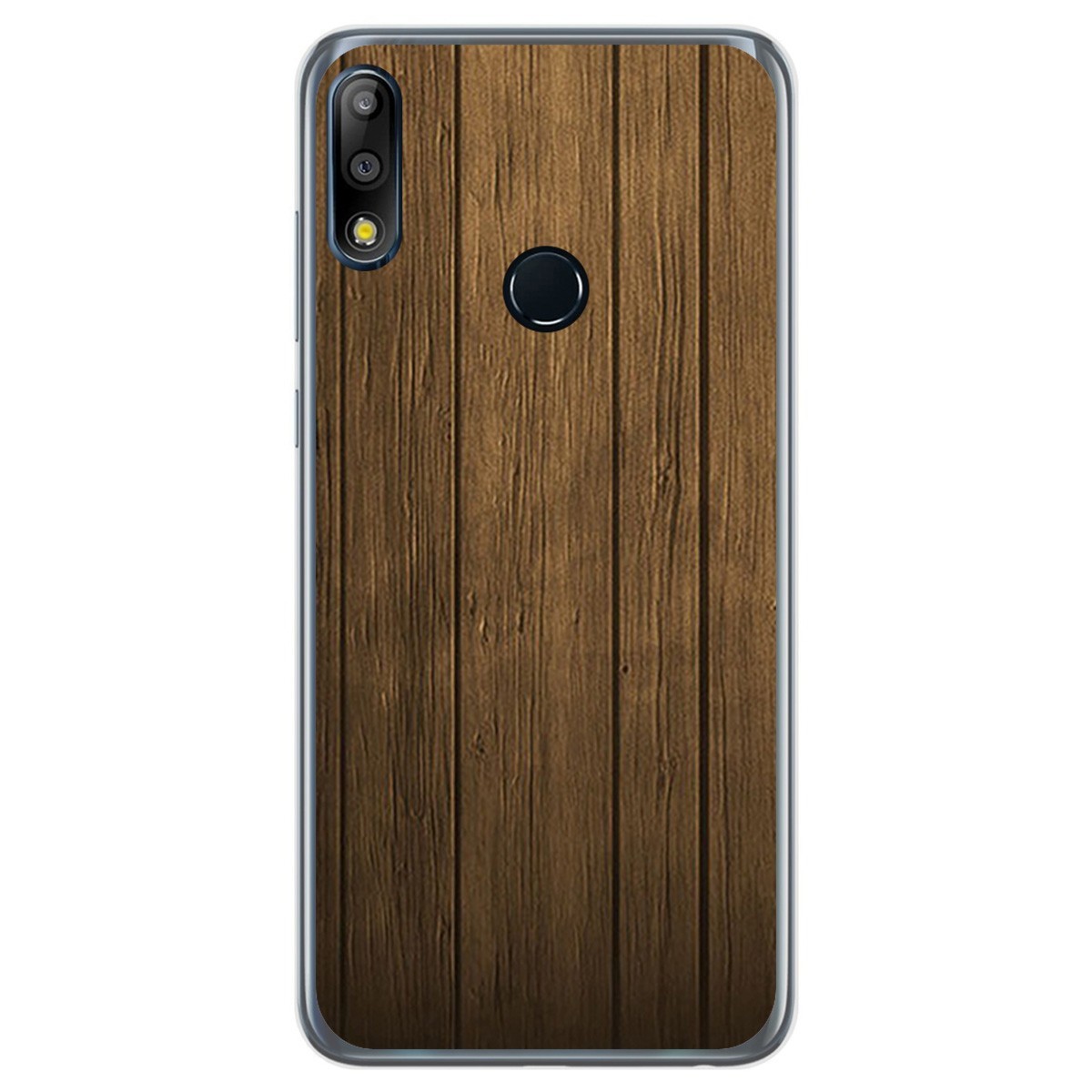 Funda Gel Tpu para Asus Zenfone Max (M2) diseño Madera Dibujos