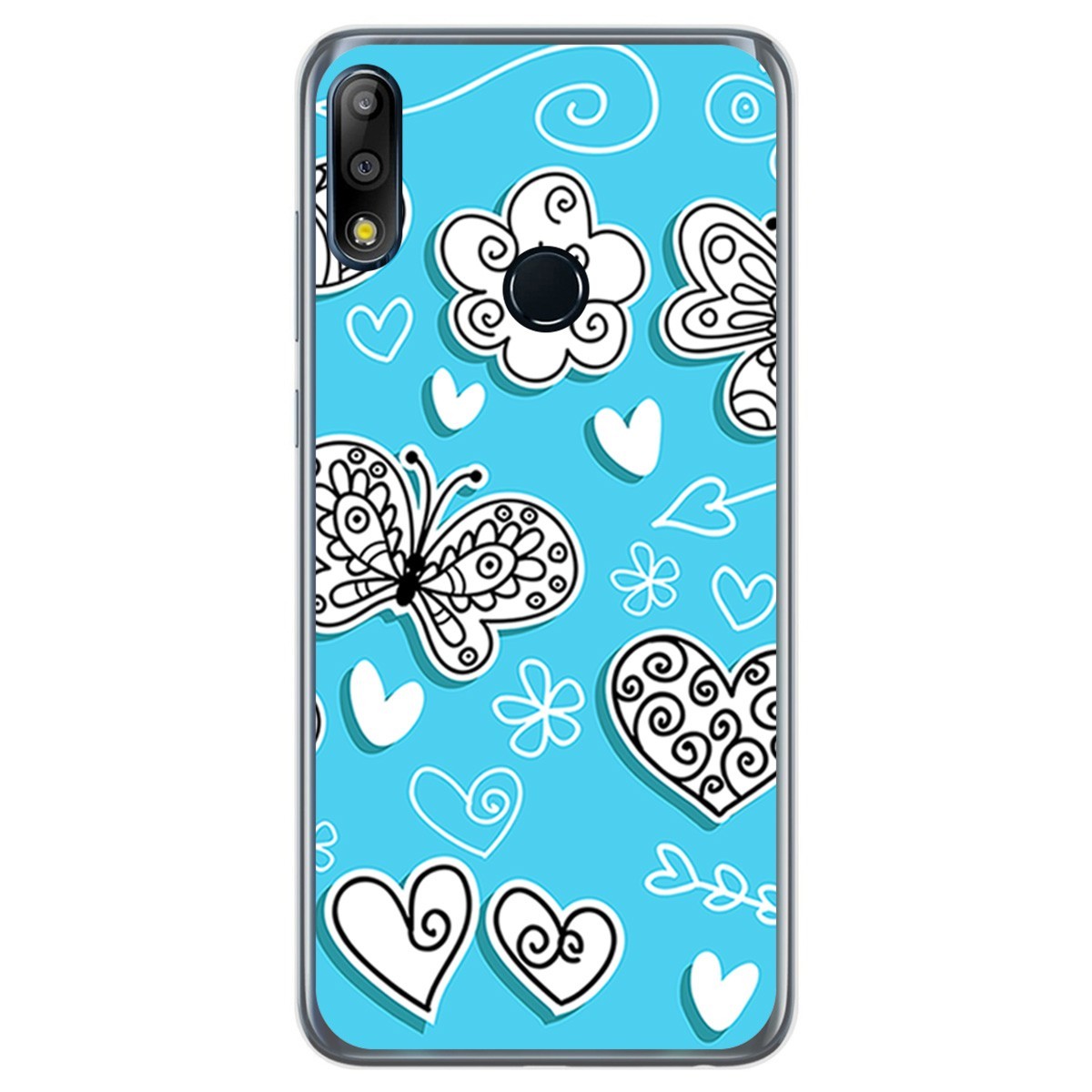 Funda Gel Tpu para Asus Zenfone Max (M2) diseño Mariposas Dibujos
