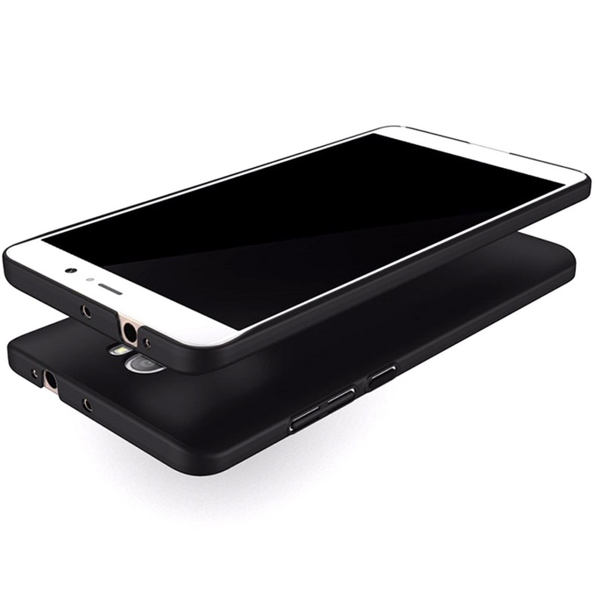 Carcasa Funda Dura Completa Negra para Xiaomi Mi 5S Plus