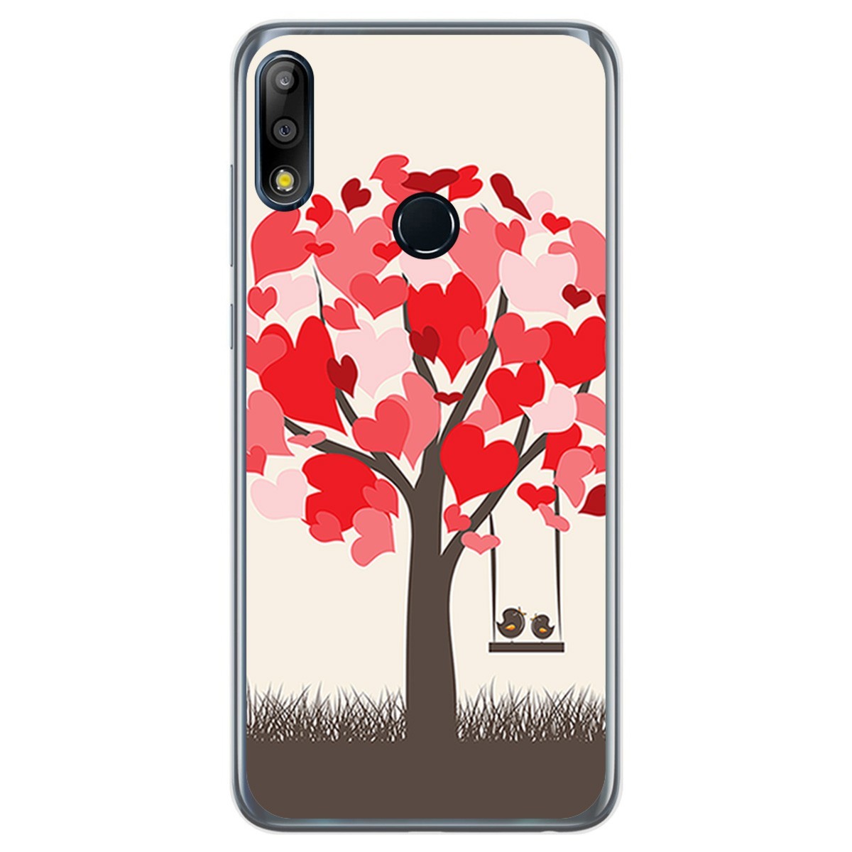 Funda Gel Tpu para Asus Zenfone Max (M2) diseño Pajaritos Dibujos