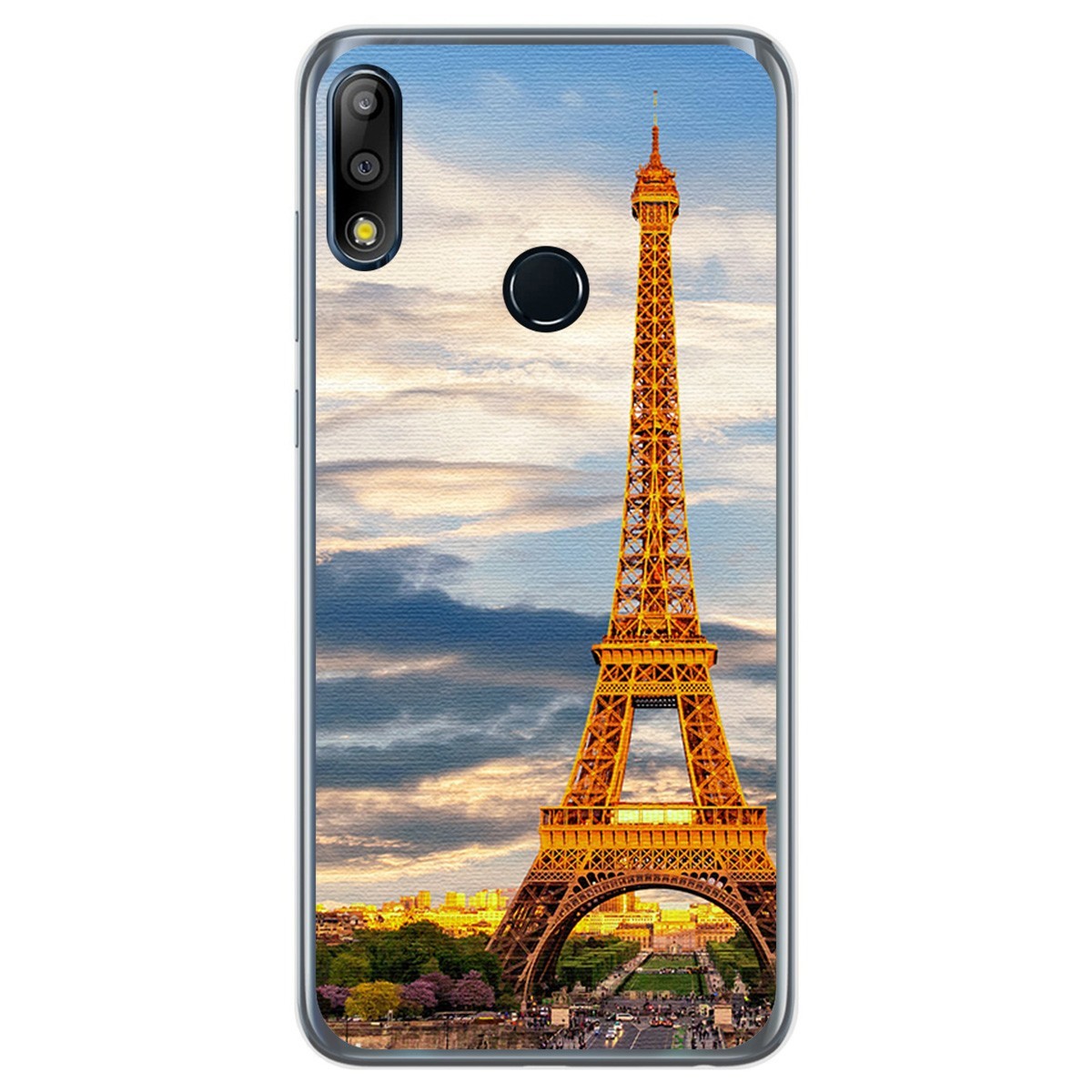 Funda Gel Tpu para Asus Zenfone Max (M2) diseño Paris Dibujos