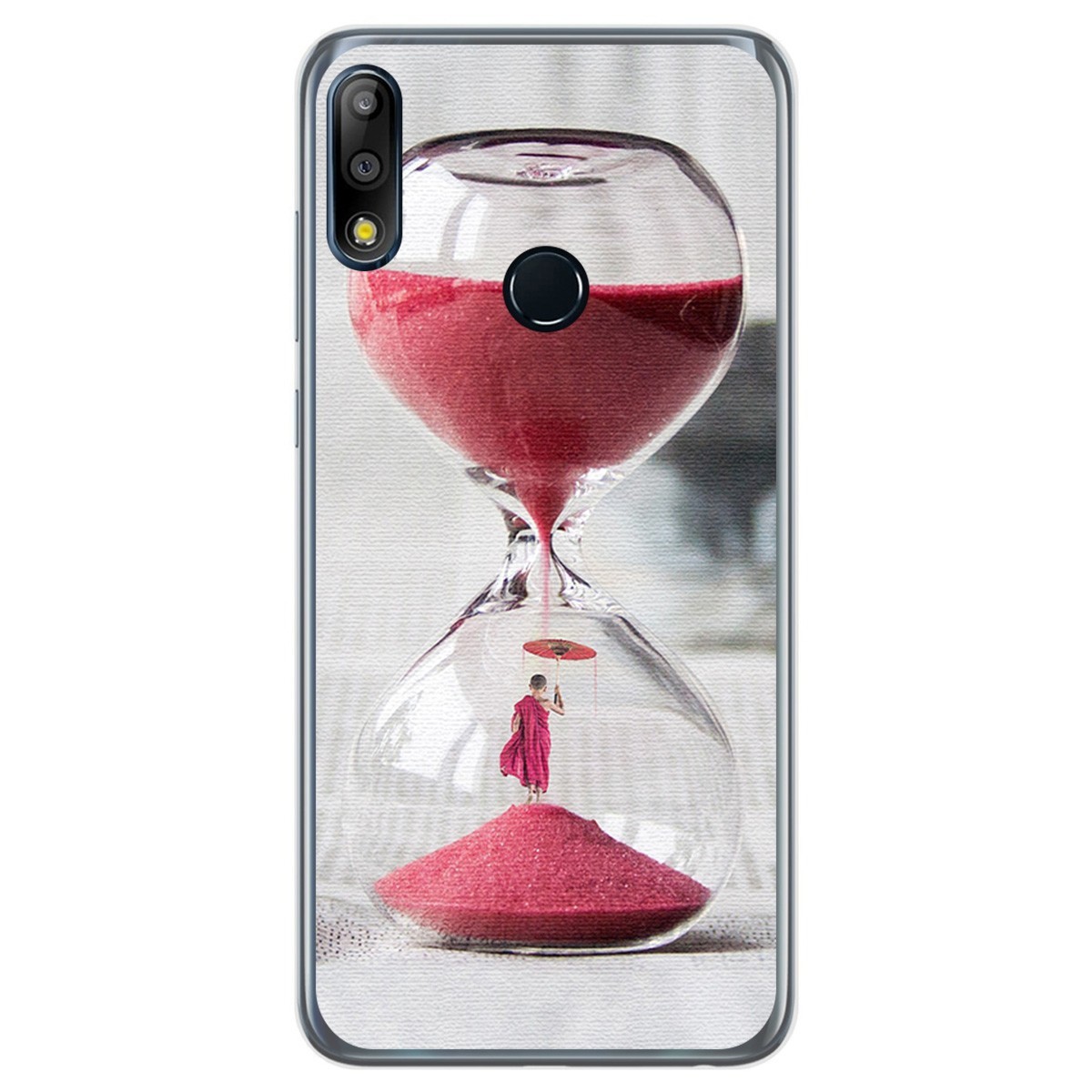 Funda Gel Tpu para Asus Zenfone Max (M2) diseño Reloj Dibujos