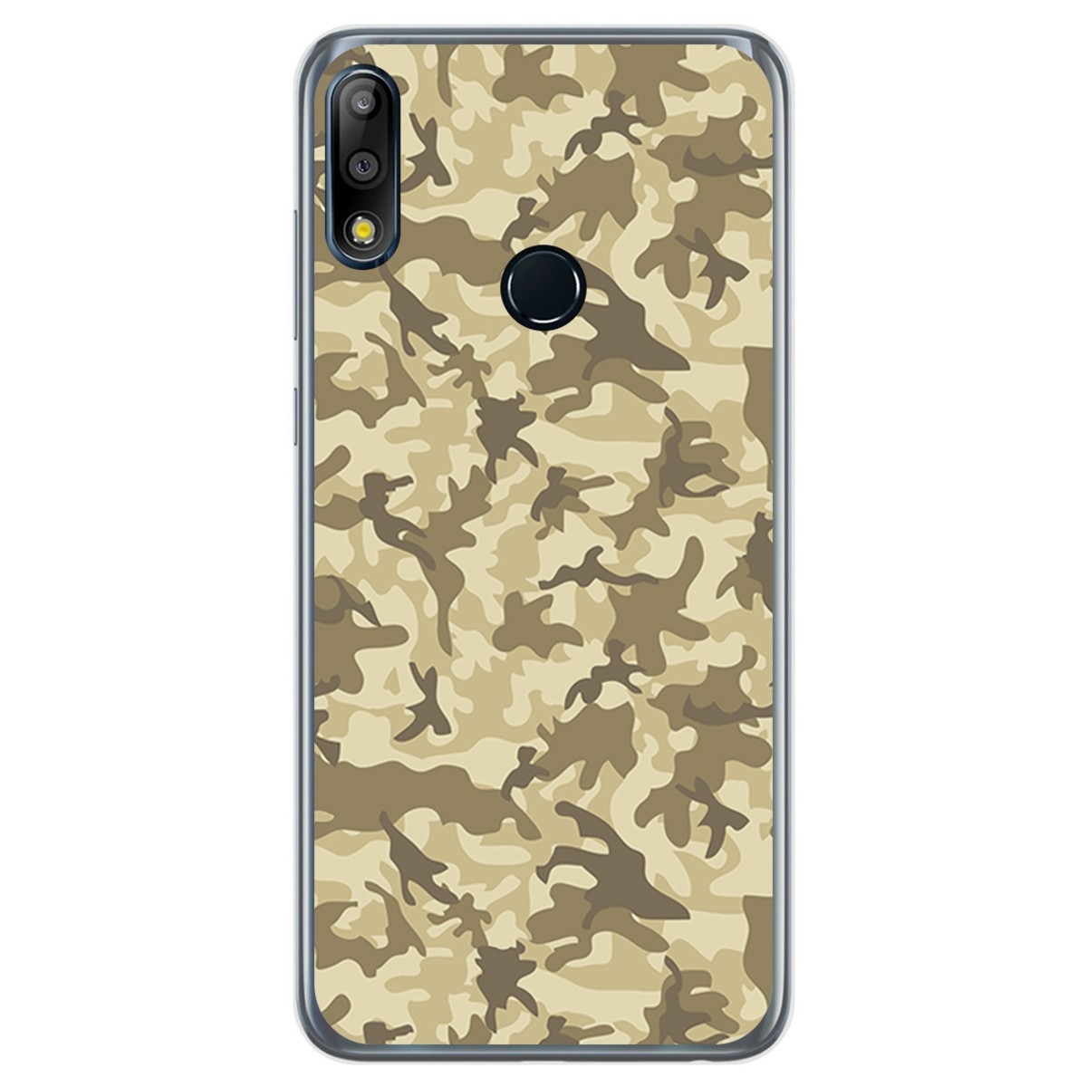 Funda Gel Tpu para Asus Zenfone Max (M2) diseño Sand Camuflaje Dibujos