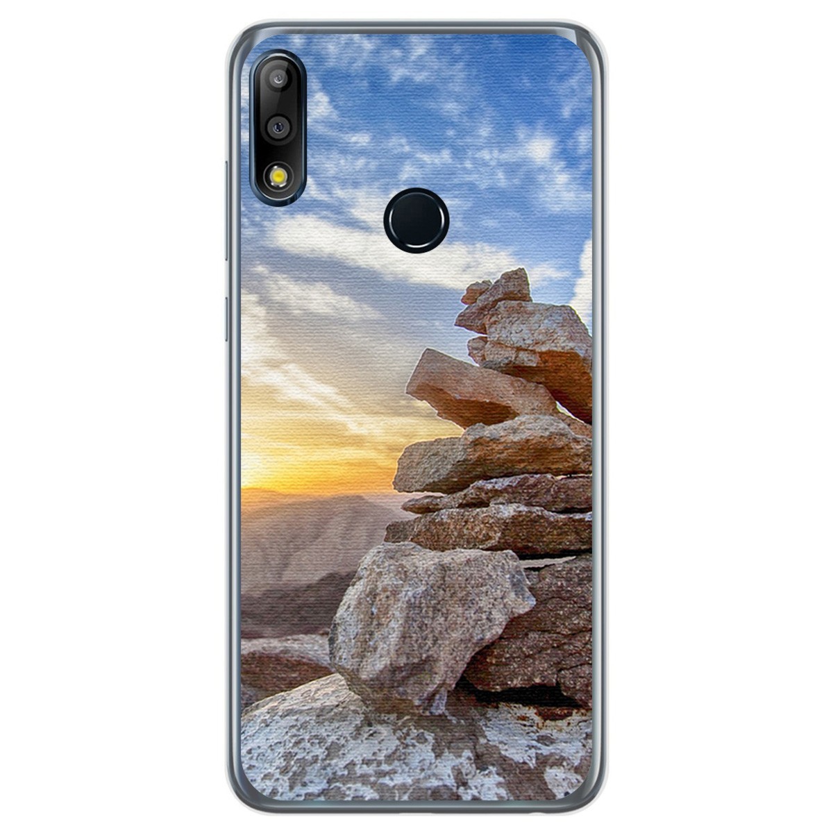 Funda Gel Tpu para Asus Zenfone Max (M2) diseño Sunset Dibujos
