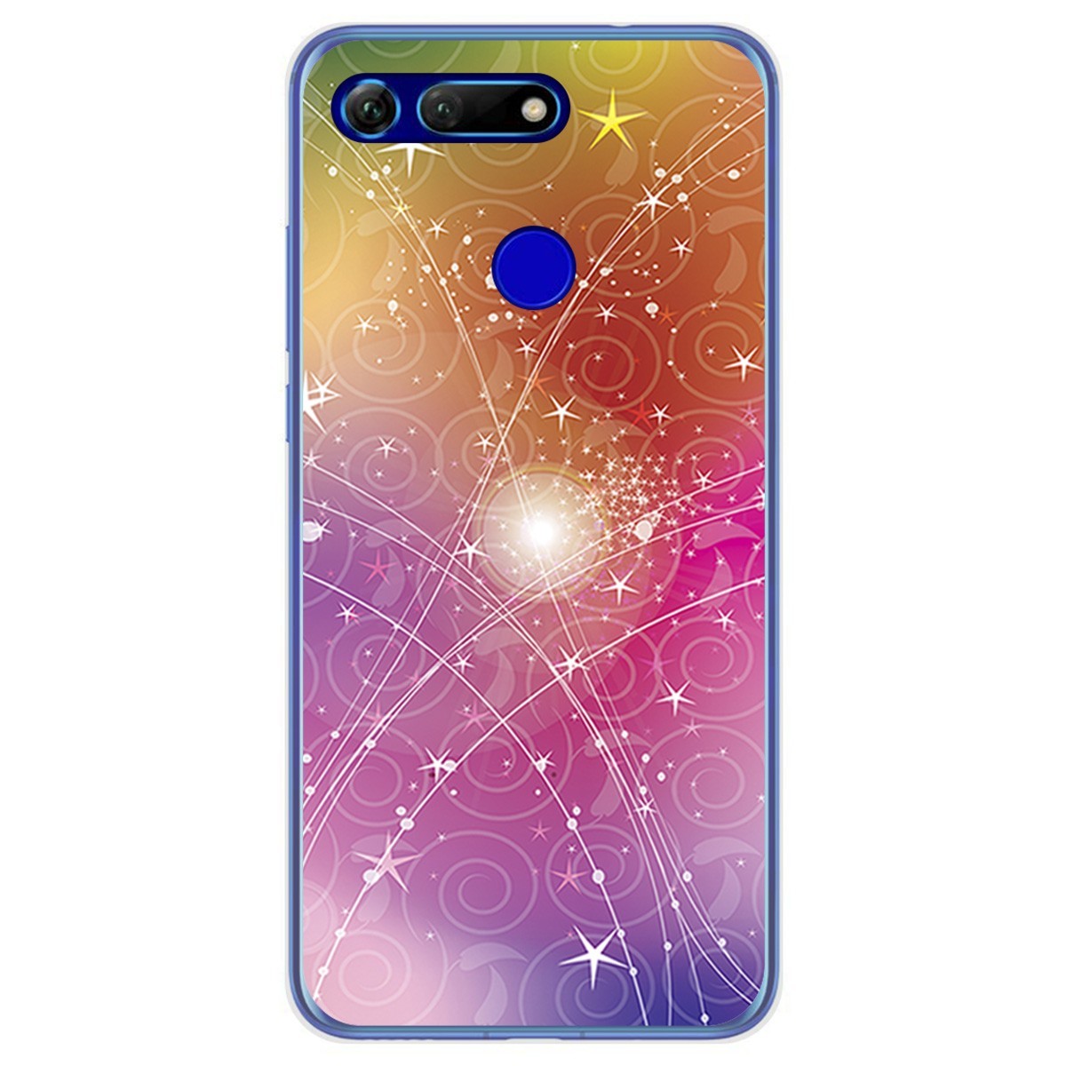 Funda Gel Tpu para Huawei Honor View 20 diseño Abstracto Dibujos