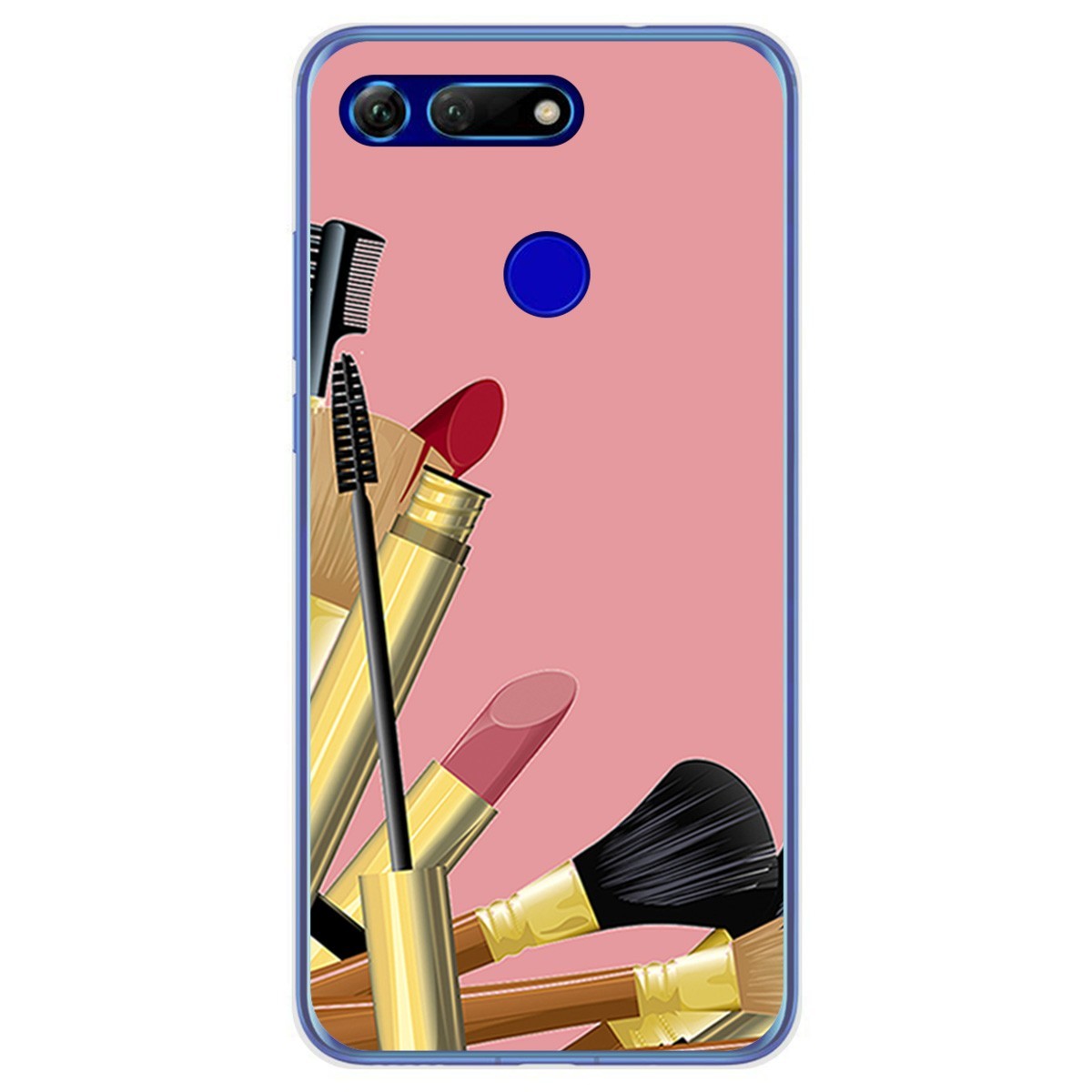Funda Gel Tpu para Huawei Honor View 20 diseño Brochas Dibujos