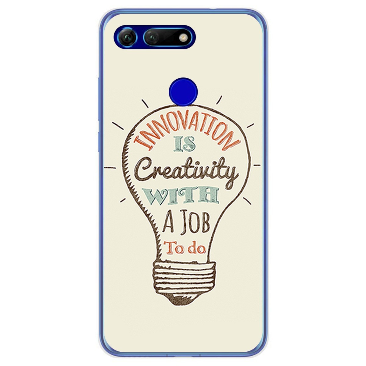 Funda Gel Tpu para Huawei Honor View 20 diseño Creativity Dibujos