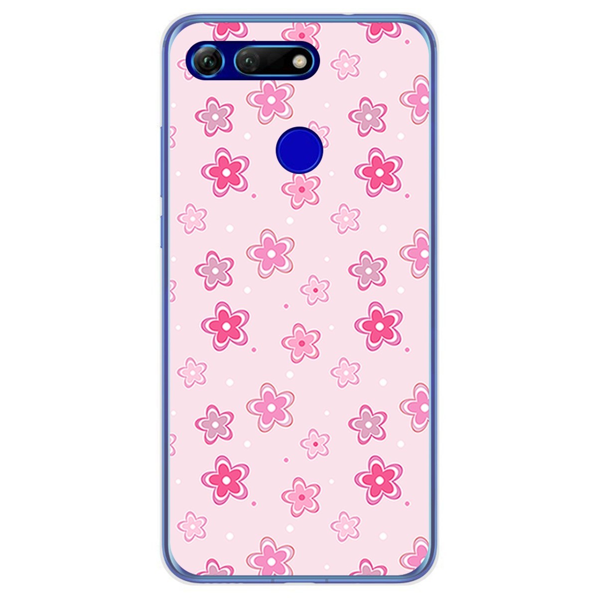 Funda Gel Tpu para Huawei Honor View 20 diseño Flores Dibujos