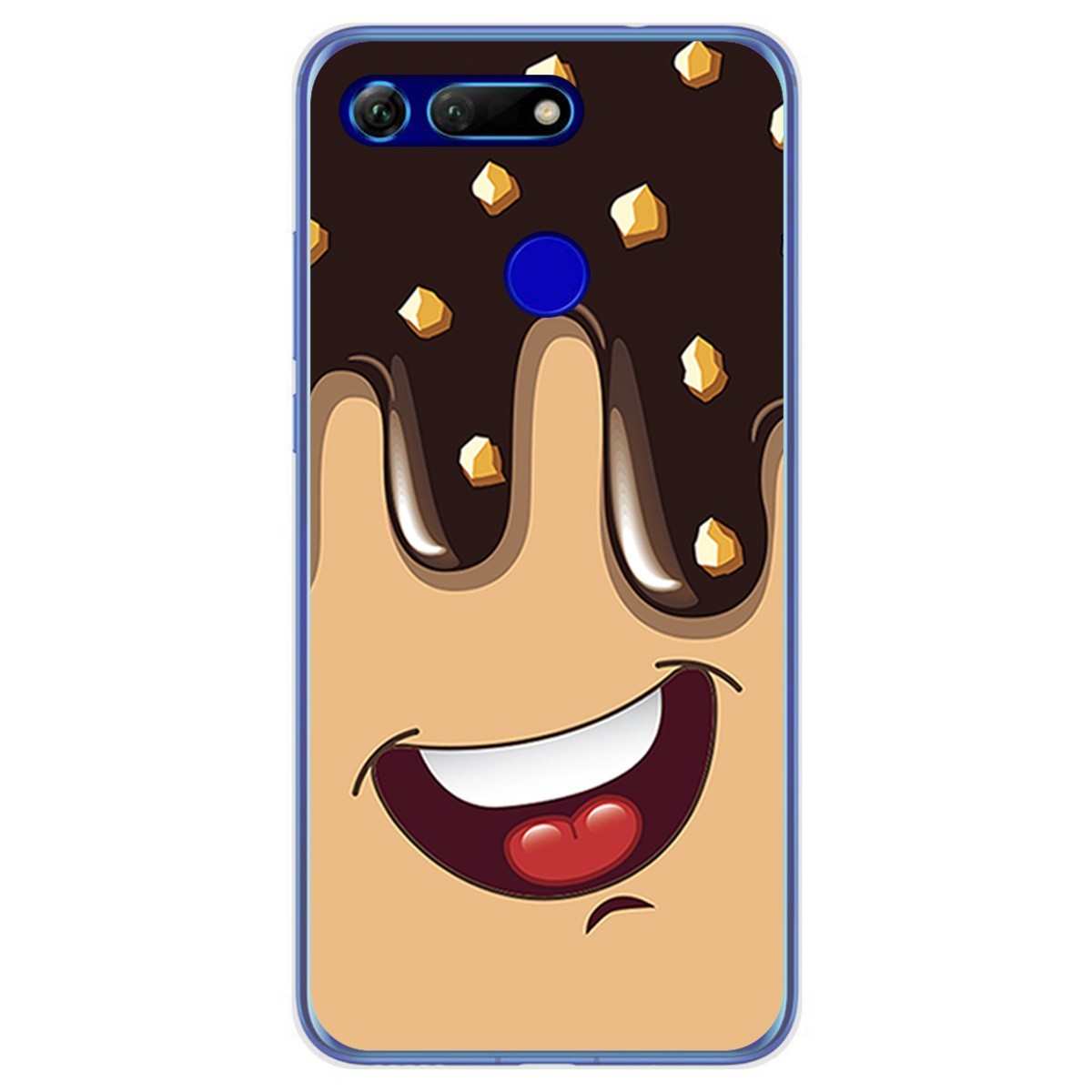 Funda Gel Tpu para Huawei Honor View 20 diseño Helado Chocolate Dibujos