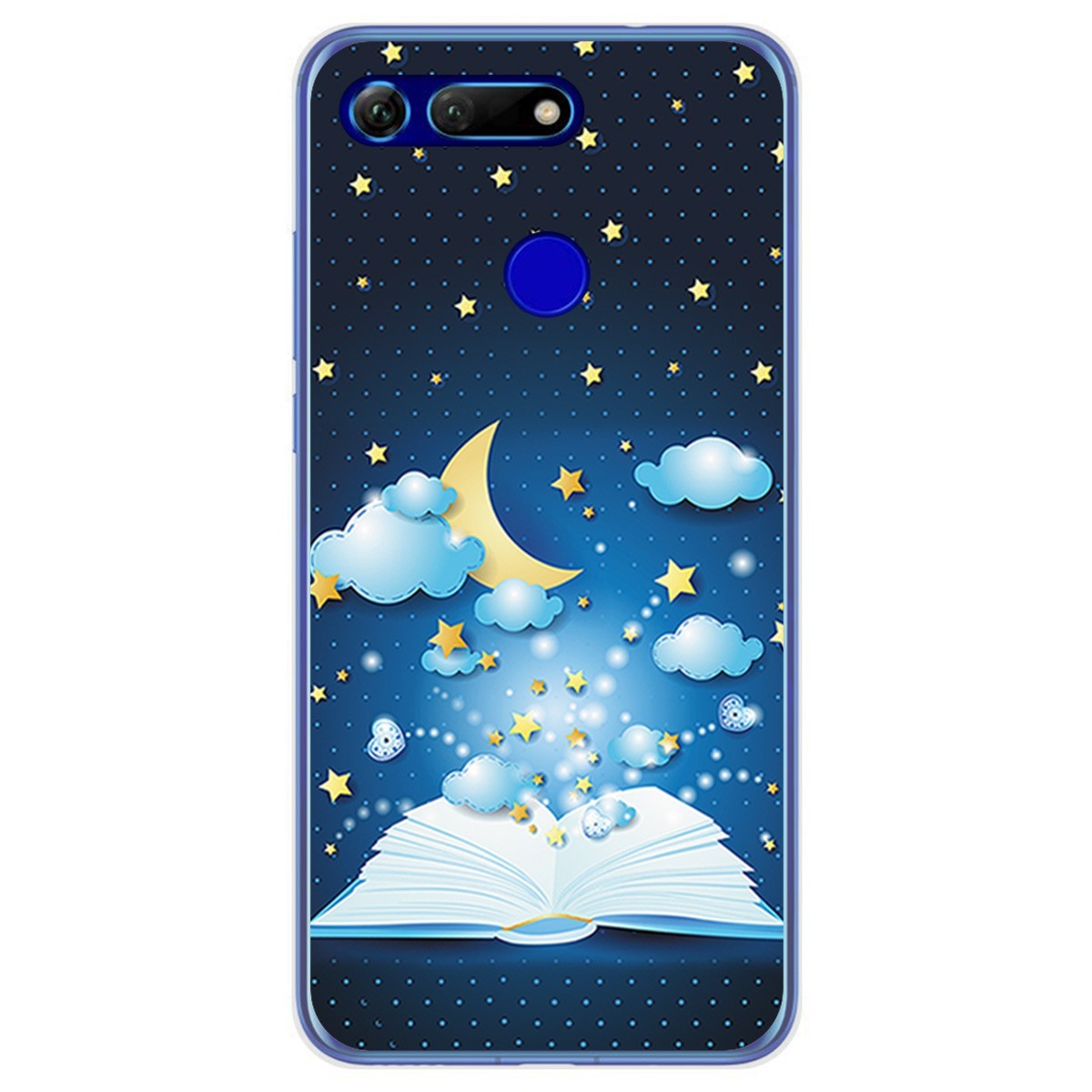 Funda Gel Tpu para Huawei Honor View 20 diseño Libro Cuentos Dibujos