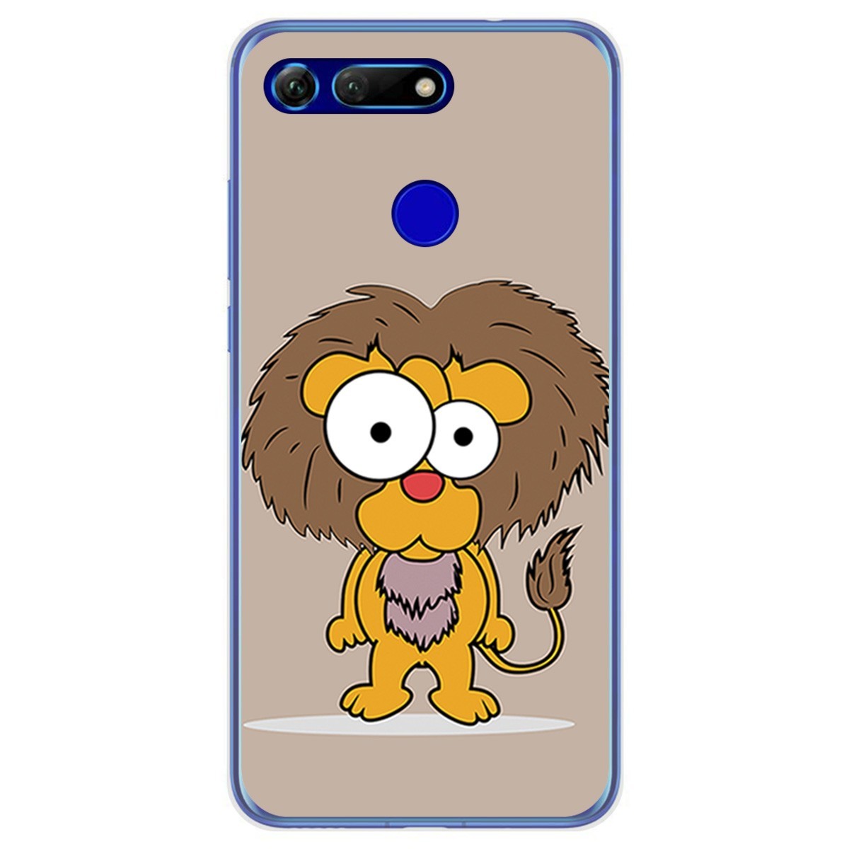Funda Gel Tpu para Huawei Honor View 20 diseño Leon Dibujos