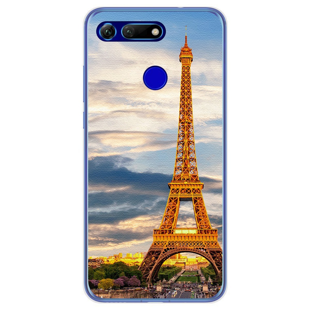 Funda Gel Tpu para Huawei Honor View 20 diseño Paris Dibujos