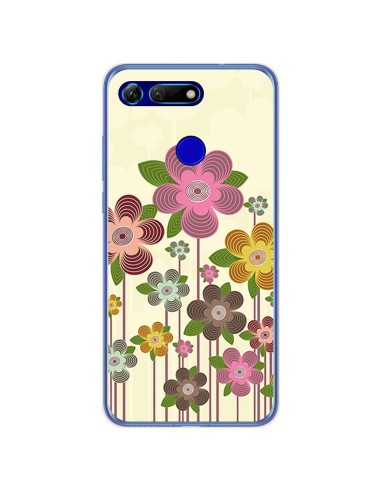 Funda Gel Tpu para Huawei Honor View 20 diseño Primavera En Flor Dibujos