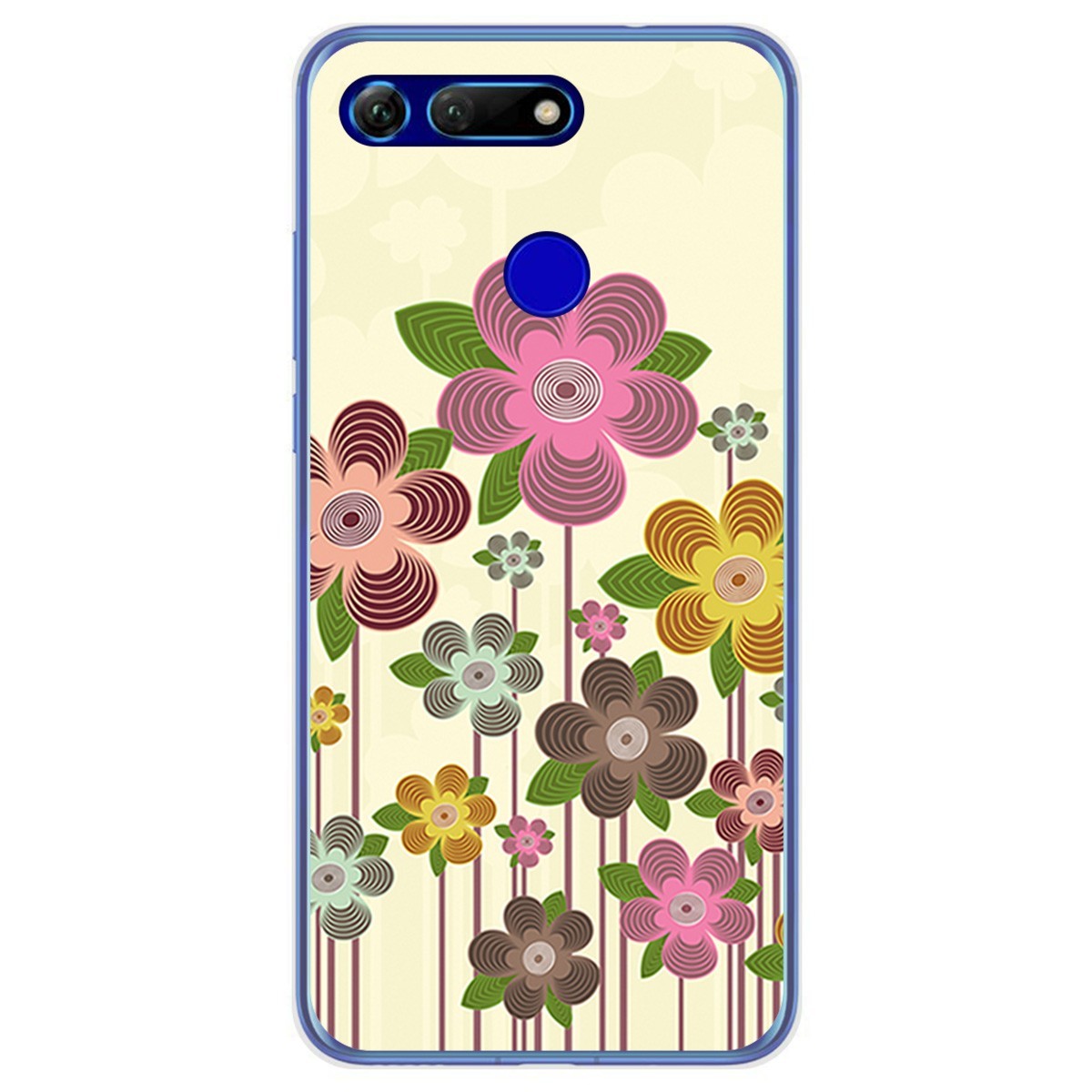 Funda Gel Tpu para Huawei Honor View 20 diseño Primavera En Flor Dibujos