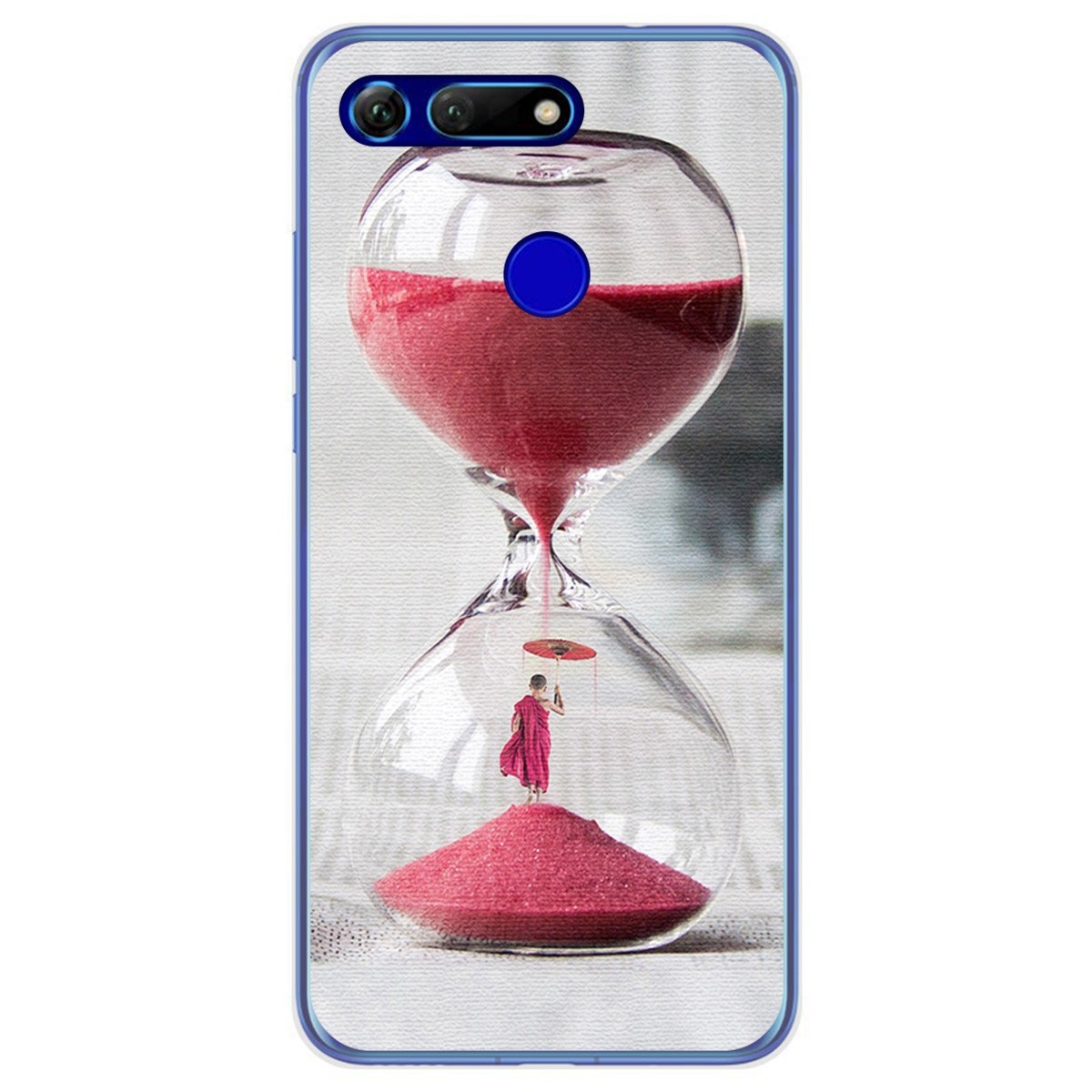 Funda Gel Tpu para Huawei Honor View 20 diseño Reloj Dibujos