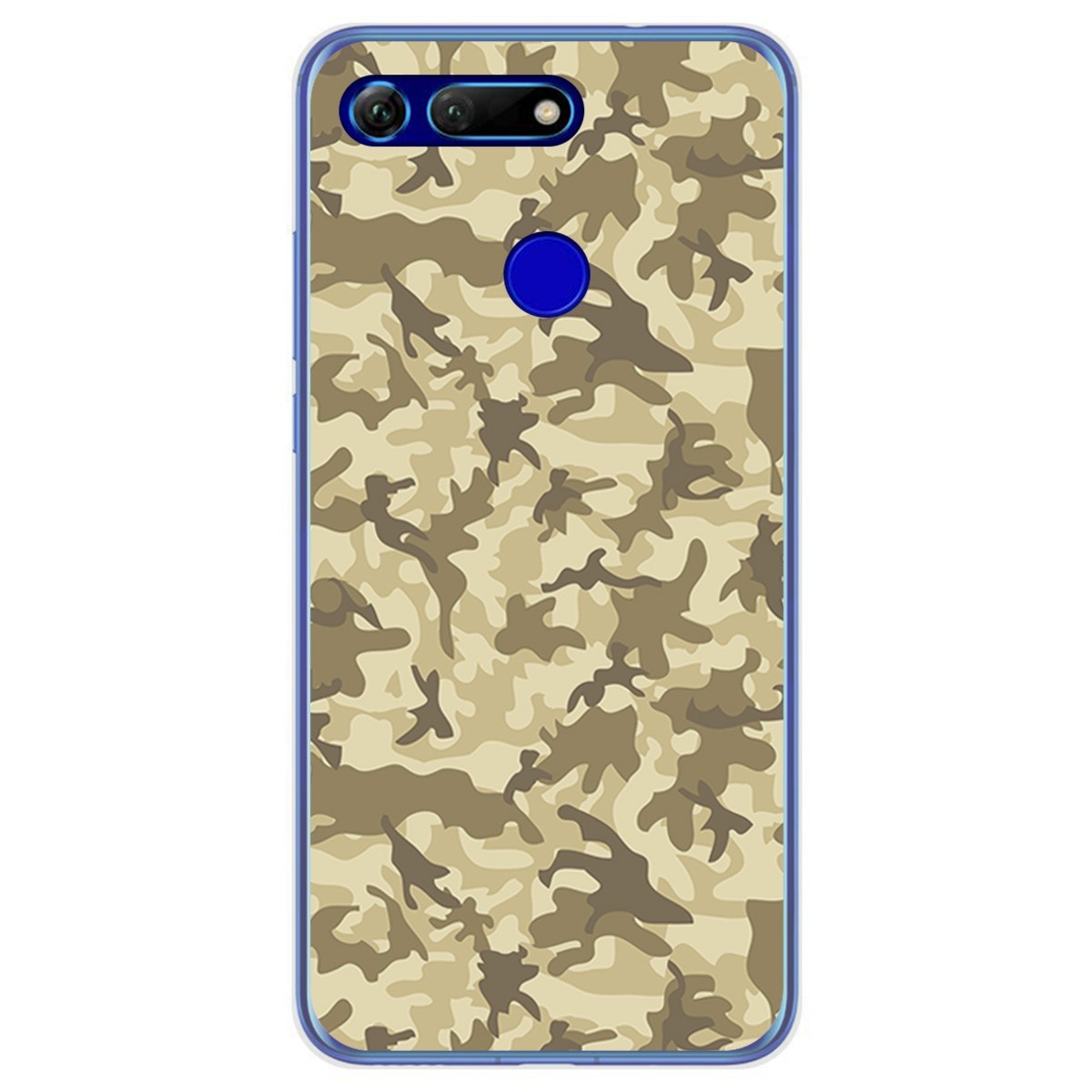 Funda Gel Tpu para Huawei Honor View 20 diseño Sand Camuflaje Dibujos