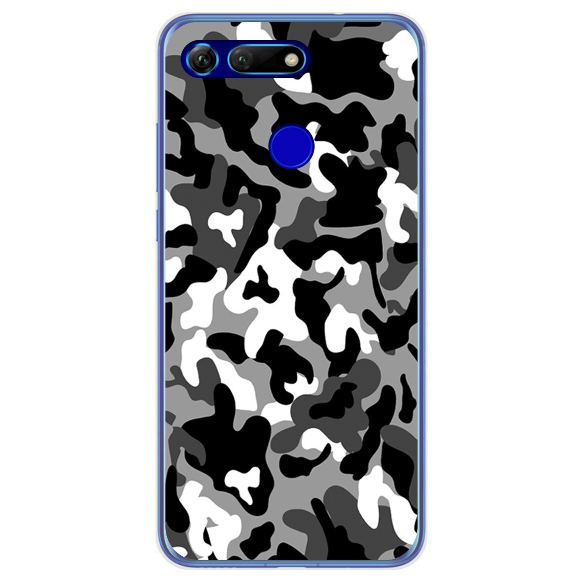 Funda Gel Tpu para Huawei Honor View 20 diseño Snow Camuflaje Dibujos