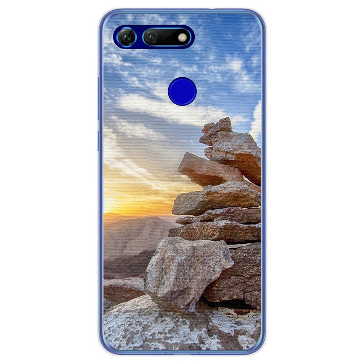 Funda Gel Tpu para Huawei Honor View 20 diseño Sunset Dibujos