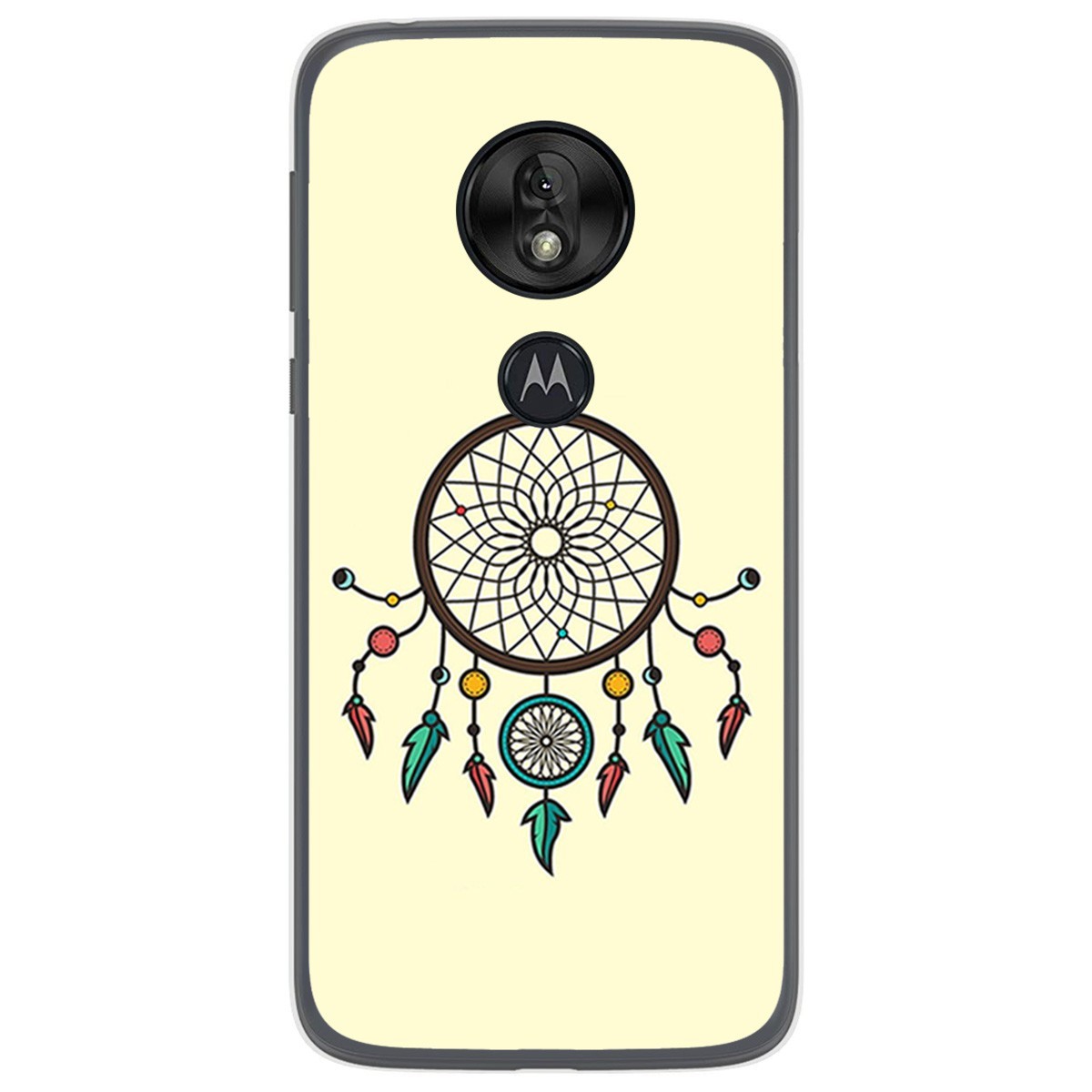 Funda Gel Tpu para Motorola Moto G7 Play diseño Atrapasueños Dibujos