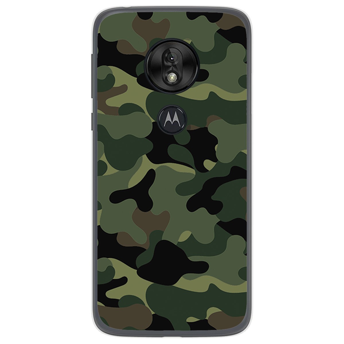 Funda Gel Tpu para Motorola Moto G7 Play diseño Camuflaje Dibujos