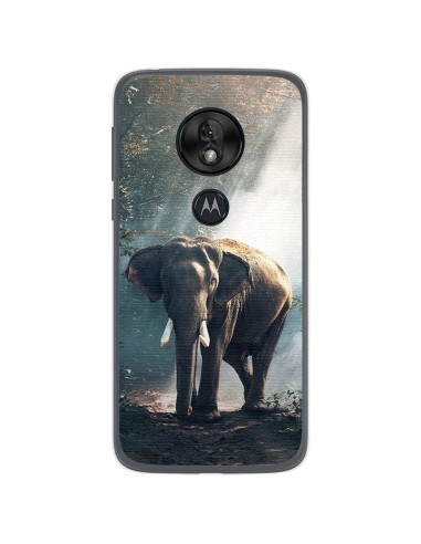 Funda Gel Tpu para Motorola Moto G7 Play diseño Elefante Dibujos