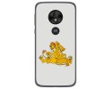 Funda Gel Tpu para Motorola Moto G7 Play diseño Leones Dibujos
