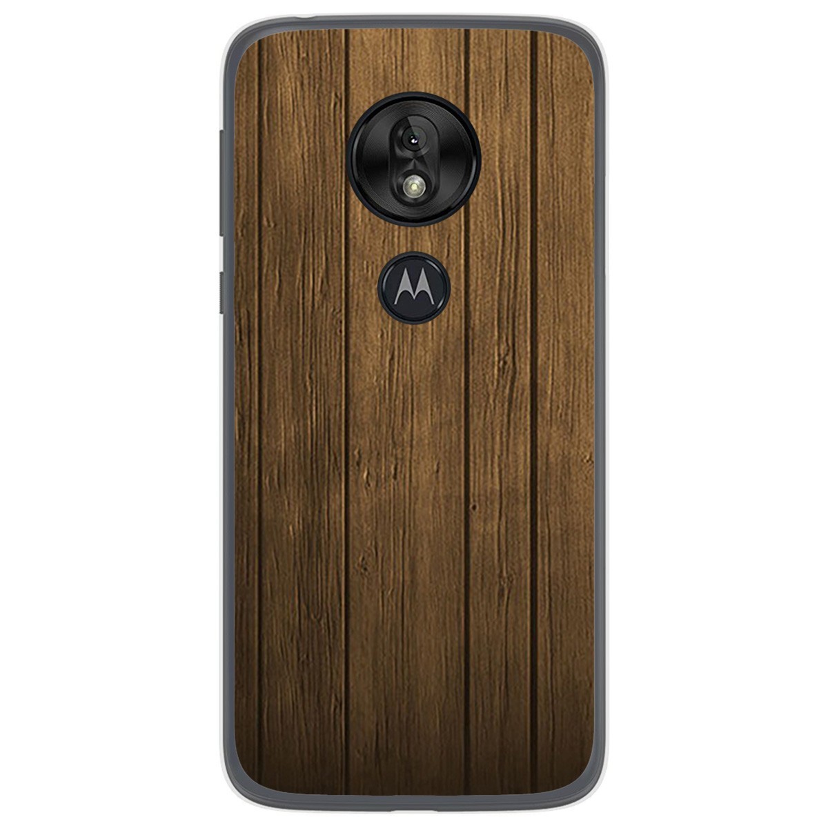 Funda Gel Tpu para Motorola Moto G7 Play diseño Madera Dibujos