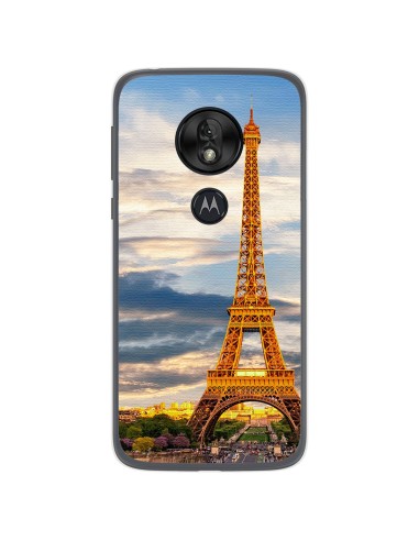 Funda Gel Tpu para Motorola Moto G7 Play diseño Paris Dibujos