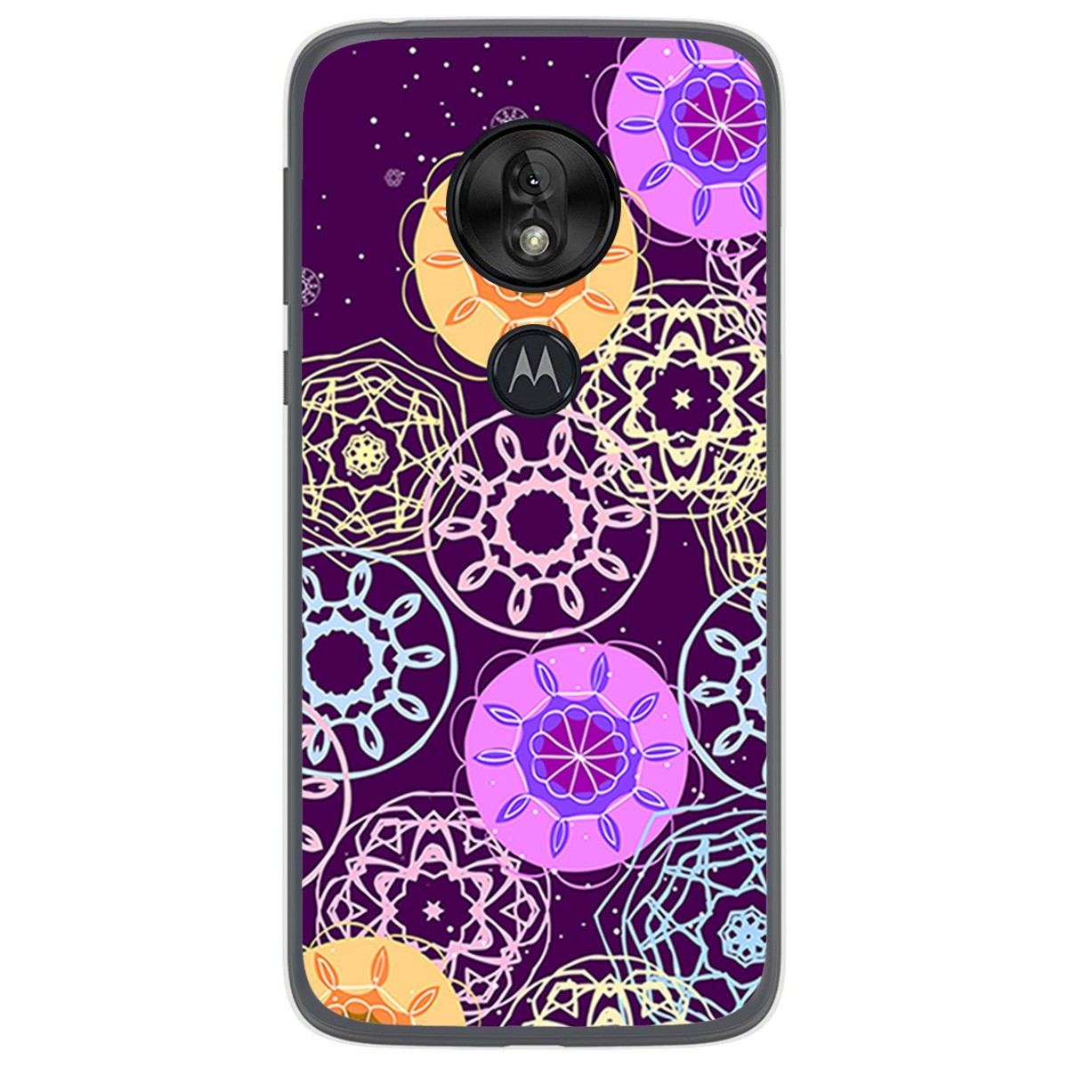 Funda Gel Tpu para Motorola Moto G7 Play diseño Radial Dibujos