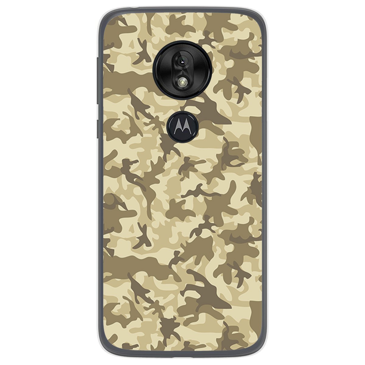 Funda Gel Tpu para Motorola Moto G7 Play diseño Sand Camuflaje Dibujos