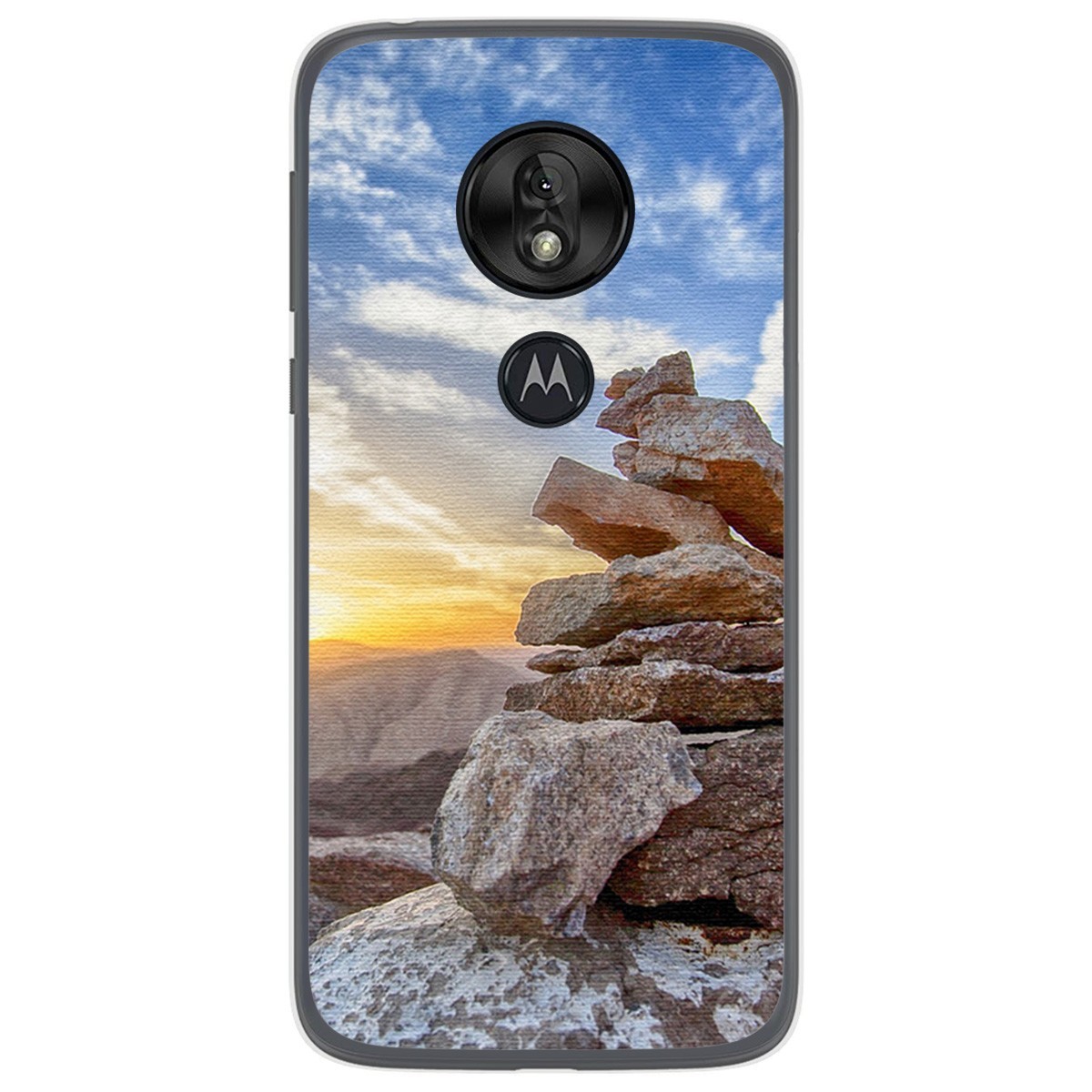 Funda Gel Tpu para Motorola Moto G7 Play diseño Sunset Dibujos
