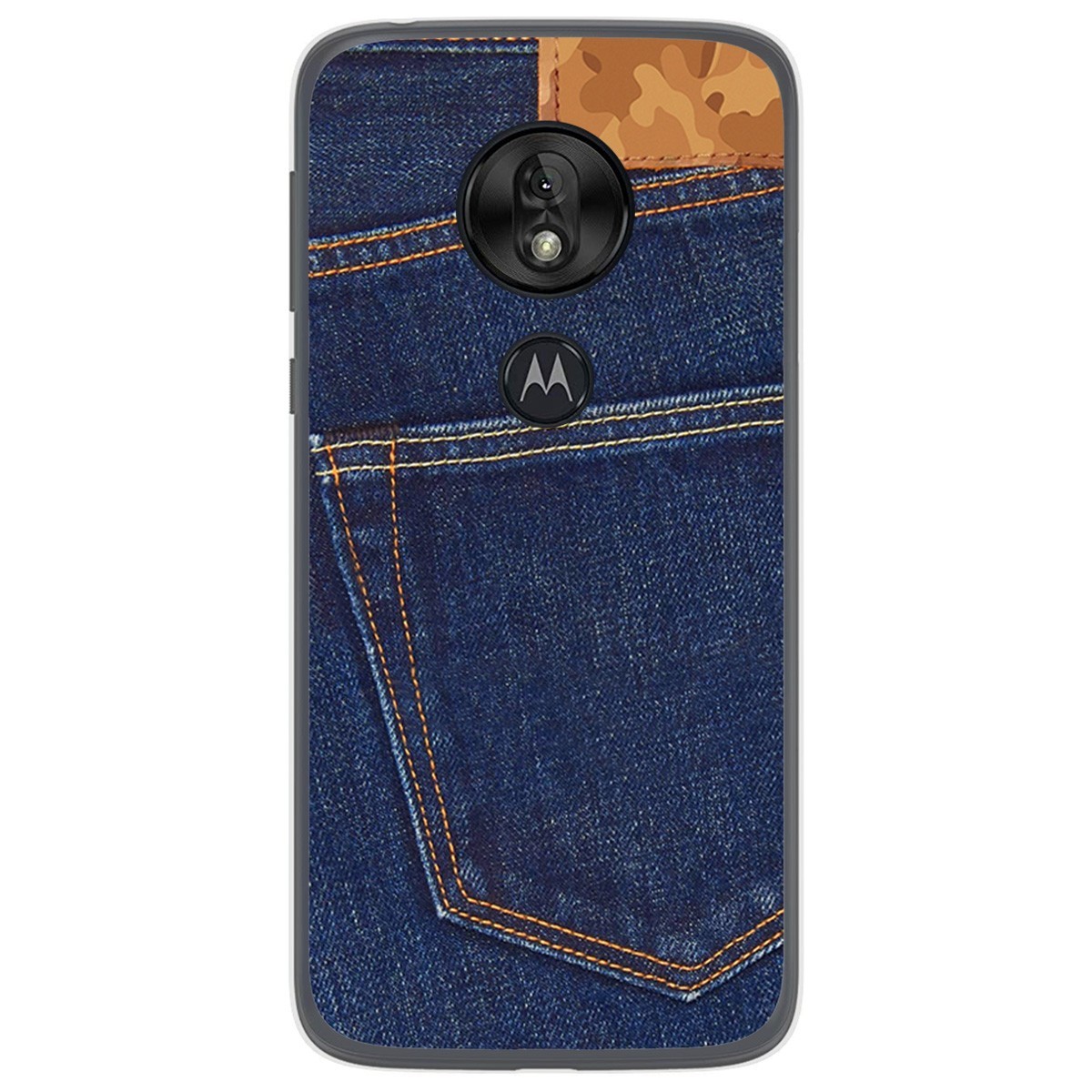 Funda Gel Tpu para Motorola Moto G7 Play diseño Vaquero Dibujos