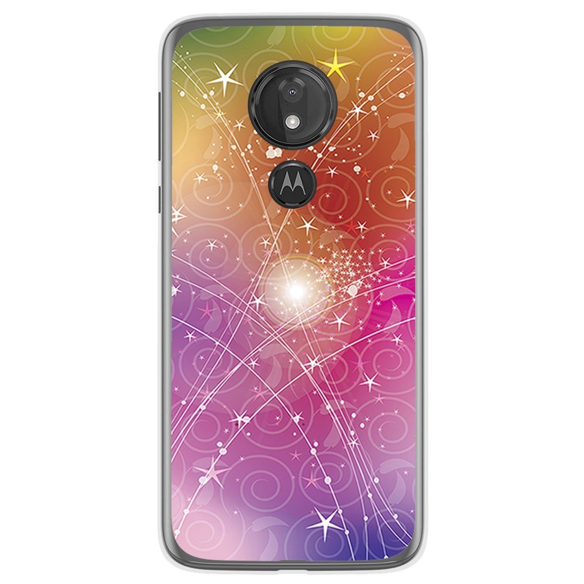 Funda Gel Tpu para Motorola Moto G7 Power diseño Abstracto Dibujos