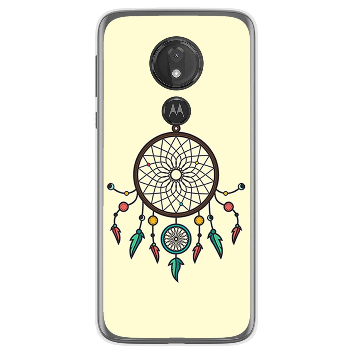 Funda Gel Tpu para Motorola Moto G7 Power diseño Atrapasueños Dibujos