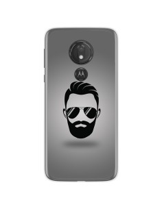 Funda Gel Tpu para Motorola Moto G7 Power diseño Barba Dibujos