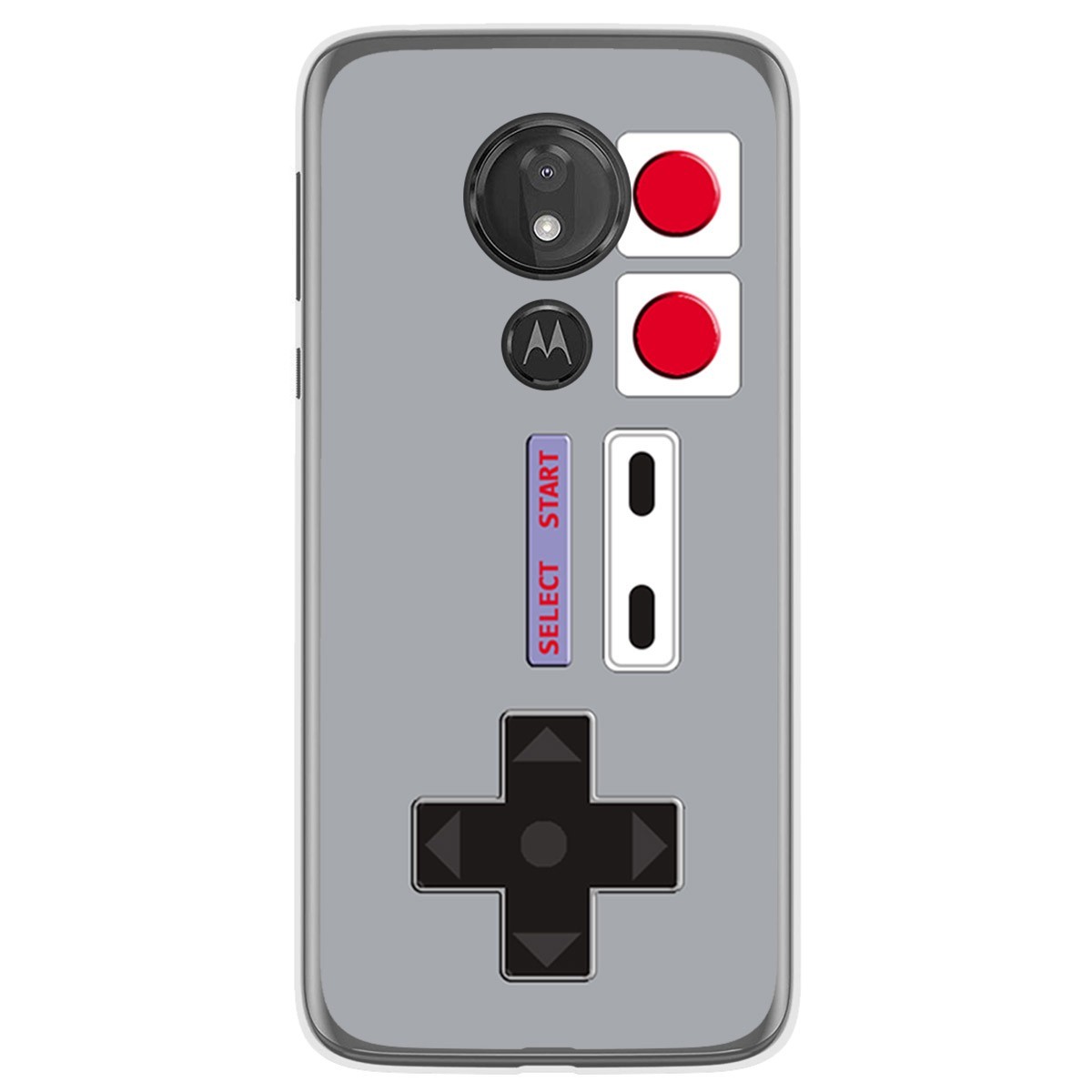 Funda Gel Tpu para Motorola Moto G7 Power diseño Consola Dibujos