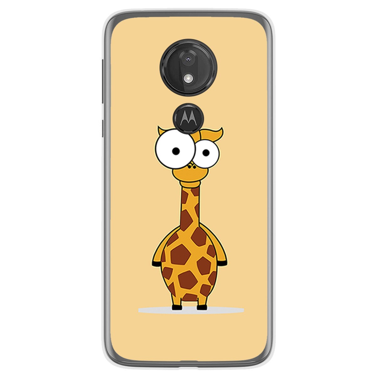 Funda Gel Tpu para Motorola Moto G7 Power diseño Jirafa Dibujos