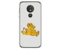 Funda Gel Tpu para Motorola Moto G7 Power diseño Leones Dibujos