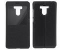 Funda Soporte Piel Negra Con Ventana para Xiaomi Redmi 4 / 4 Pro Flip Libro